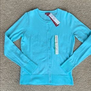 Robins blue cardigan